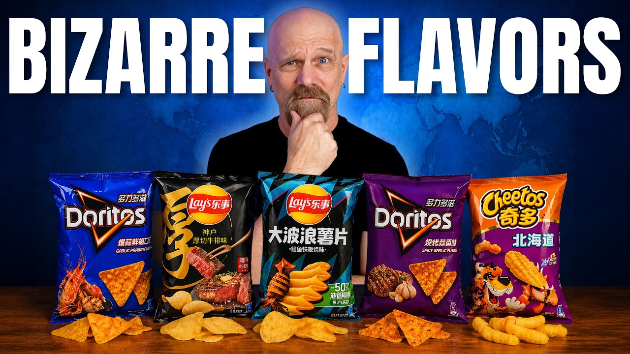 Let's Try Bizarre Chip Flavors From Around the World | Vlog 84