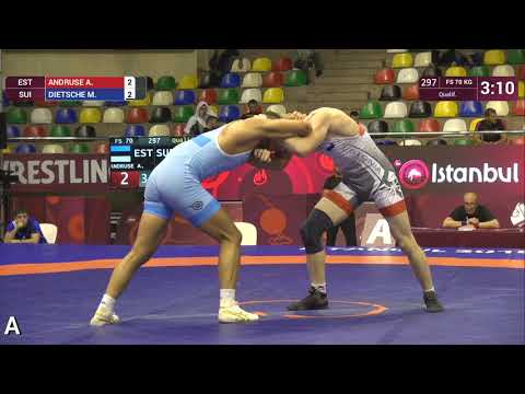 Qual. FS - 70 kg: A. ANDRUSE (EST) v. M. DIETSCHE (SUI)
