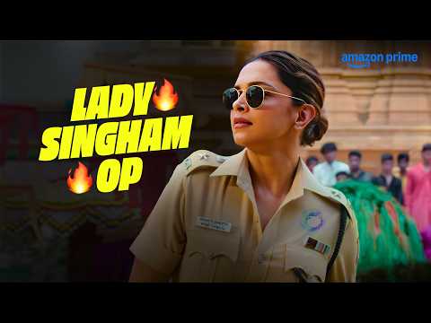 Deepika Padukone As LADY SINGHAM 🔥ft. Ajay Devgn | Singham Again | Prime Video India