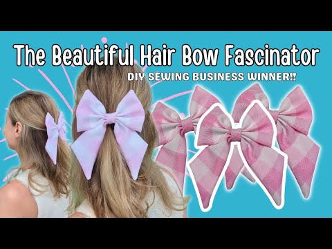 How to make a Fabulous Hair Bow Fascinator. Sewing...