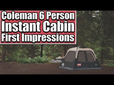 Coleman 6 person instant cabin stand up tent/ initial impres...