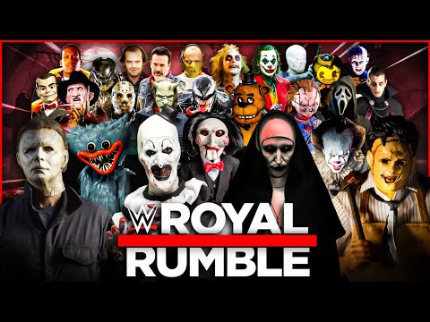 2023 HALLOWEEN Royal Rumble! Villains + Slashers! WWE 2K23  [4K ULTRA Realistic Graphics]