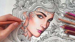 HOW I COLORED SKIN | Daydreams Coloring Book | Prismacolor Premier Colored Pencils