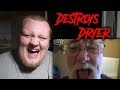ANGRY GRANDPA DESTROYS THE DRYER REACTION