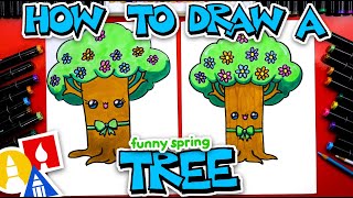 How To Draw A Funny Spring Tree