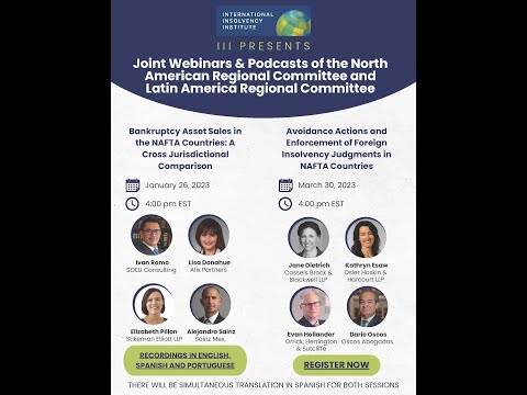 III (Portuguese) Avoidance Actions and Enforcement of Foreign Insolvency Judgments in NAFT Countries