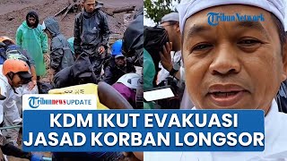 Momen Dedi Mulyadi Datangi Lokasi Longsor di Cisarua, Pantau Evakuasi Korban: Mayatnya Susah Diambil