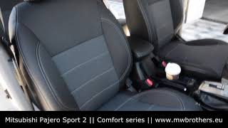 seat covers for Mitsubishi Pajero Sport 2 by MW Brothers Leather interior Comfort install