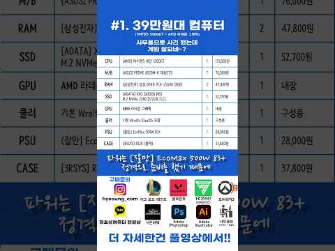 이 컴퓨터 왜 게임이 잘되는데..? 가격에 비해 좋은 성능!