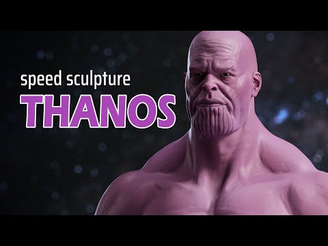 Thanos Sculpture Timelapse in Zbrush