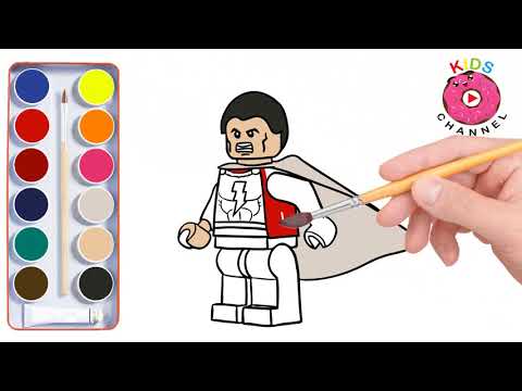 How to Draw Shazam Lego | Super Heroes | Shazam Lego Coloring - kids channel