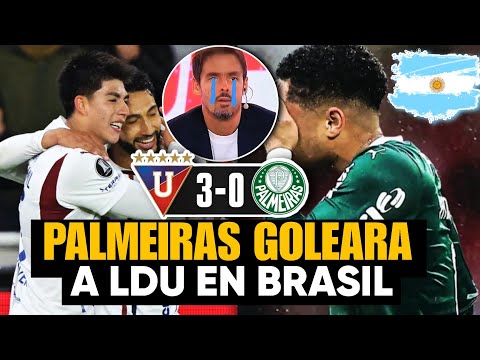 Argentine journalist Mariano Closs is angry about LDU's 3-0 defeat in the Copa Libertadores.