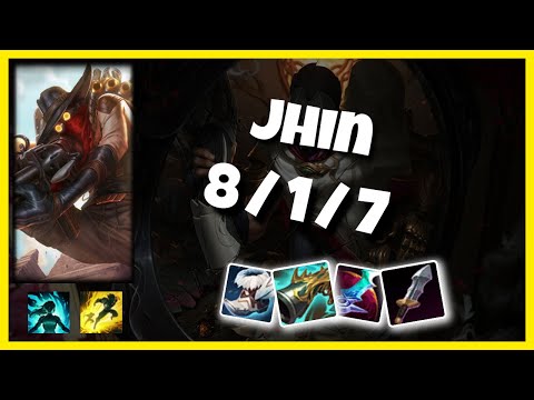 Jhin vs Lucian KOREAN Challenger BOT (8/1/7) Gameplay Replay - Patch 10.23