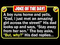 🤣 BEST JOKE OF THE DAY! - A boy notices a beautiful girl across the street... | Funny Jokes