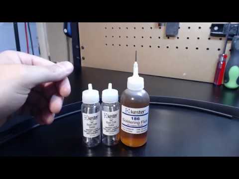 Kester #44 Single Tube Solder /& Kester 186 RMA Flux /& Heat Shrink 3mm,6mm,1//2in