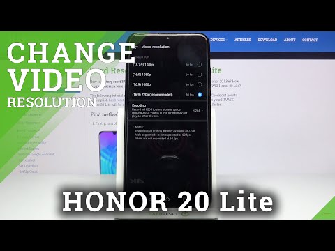 How to Change Video Resolution on HUAWEI Honor 20 Lite– Change Video Quality