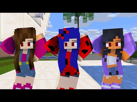 MONSTER SCHOOL : CHICKEN WING MEME LADYBUG, APHMAU, JULIA - MINECRAFT ANIMATION