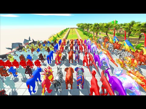 Color All Units vs Strongest Animal Challenge ► Animal Revolt Battle Simulator