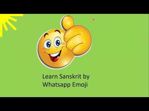 Learn Sanskrit with WhatsApp Emojis