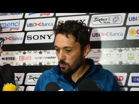 Mister Di Donato al termine di Arezzo-Albinoleffe 0-1