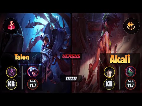 Master TALON [Electrocute] (Mid) VS Doinb AKALI - Master KR Patch 11.7