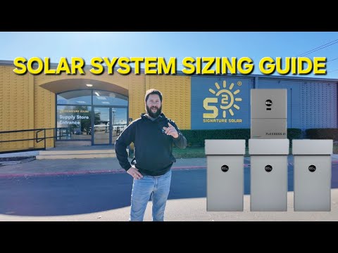 How to Size a Solar System: Inverter, Battery, and Panel ...