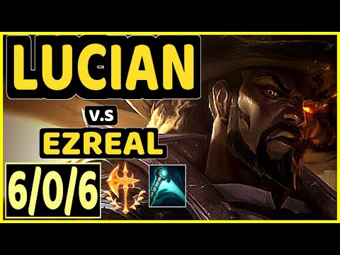 XDSMILEY (LUCIAN) vs EZREAL - 6/0/6 KDA BOTTOM ADC CHALLENGER GAMEPLAY - EUW