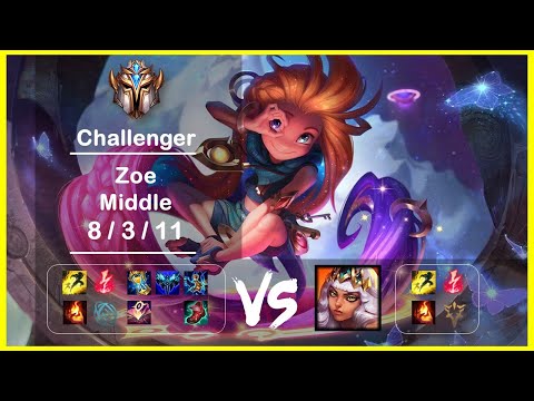 KR Challenger Replays Middle Zoe vs Qiyana Ep.3052