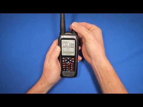 How to enter a frequency in the Icom A25 aviation radio