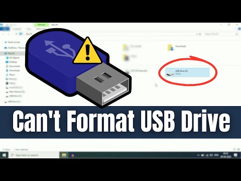 Can't Format USB Drive in Windows 10/11