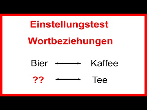 Einstellungstest - Wörterbeziehungen -  Würdest du es bestehen?  | LehrerBros