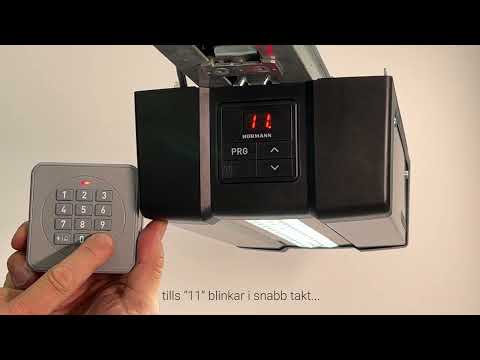 Programmera kodlås till motor SupraMatic 4