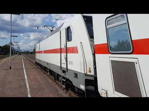 Bahnhof Salzbergen: Durchfahrt IC2 2866 mit DB 146 564-0  richtung Rheine  (02-08-2021)