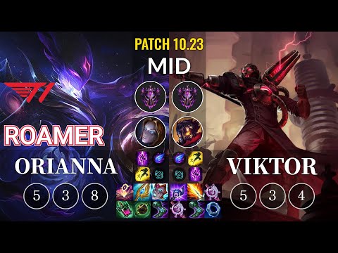 T1 Roamer Orianna vs Viktor Mid - KR Patch 10.23