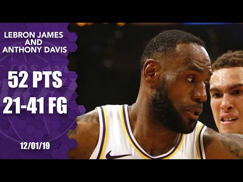 LeBron James, Anthony Davis have a dunk show vs. Mavericks | 2019-20 NBA Highlights
