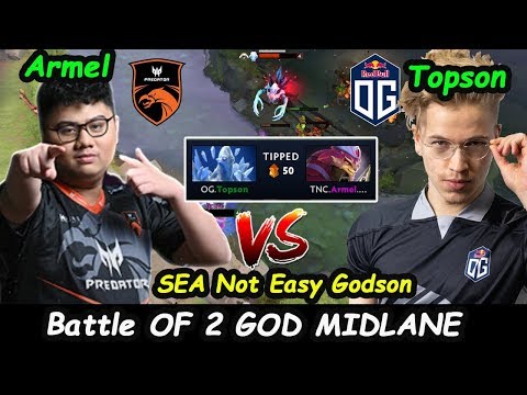 SEA Not Easy | TNC Armel [Pangolier] vs OG Topson [Ancient Apparition] MID BATTLE Dota 2 Gameplay