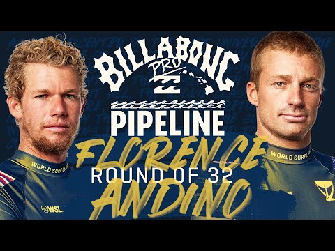 John John Florence vs Kolohe Andino | Billabong Pro Pipeline 2023 - Round of 32 Heat Replay