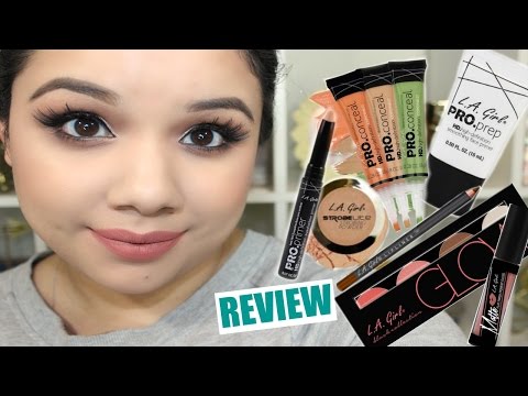 LA Girl Cosmetics// Pro Concealer, Face Primer, Strobe Lite, Glow Palette + More// Review + Demo Video