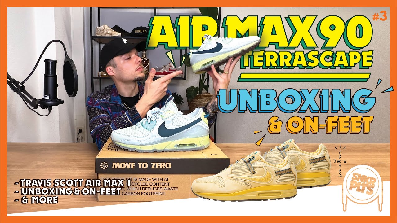 NIKE AIR MAX 90 TERRASCAPE UNBOXING & ON-FEET, NIKE AIR MAX 1 TRAVIS SCOTT & MEER!🔥#3