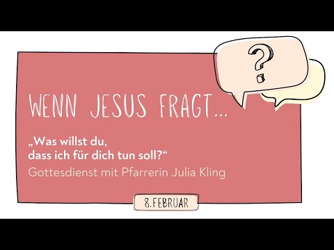 Gottesdienst am Sonntag, 08. Februar mit Pfarrerin Julia Kling und Team