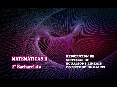 Vídeo: Resolución de sistemas de ecuacións lineais usando o método de Gauss