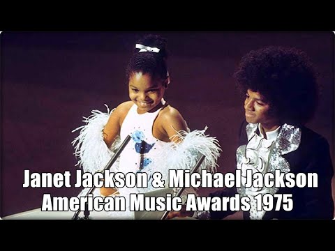 Michael Jackson and Janet Jackson at the AMA's 1975