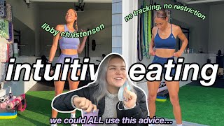 EATING LIKE LIBBY CHRISTENSEN FOR A DAY *trying to eat intuitively, no tracking, anti-diet culture*