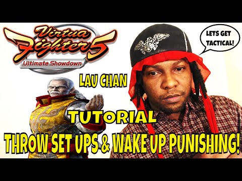 VF5US- LAU CHAN THROW SETUPS & WAKE UP PUNISHING! (Virtua Fighter 5: Ultimate Showdown)- Tutorial.