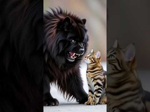 Rare 🐶 Dog 🐾 Vs Cat 😸 Encounter #shorts #youtubeshorts #viral #trending #cutepets