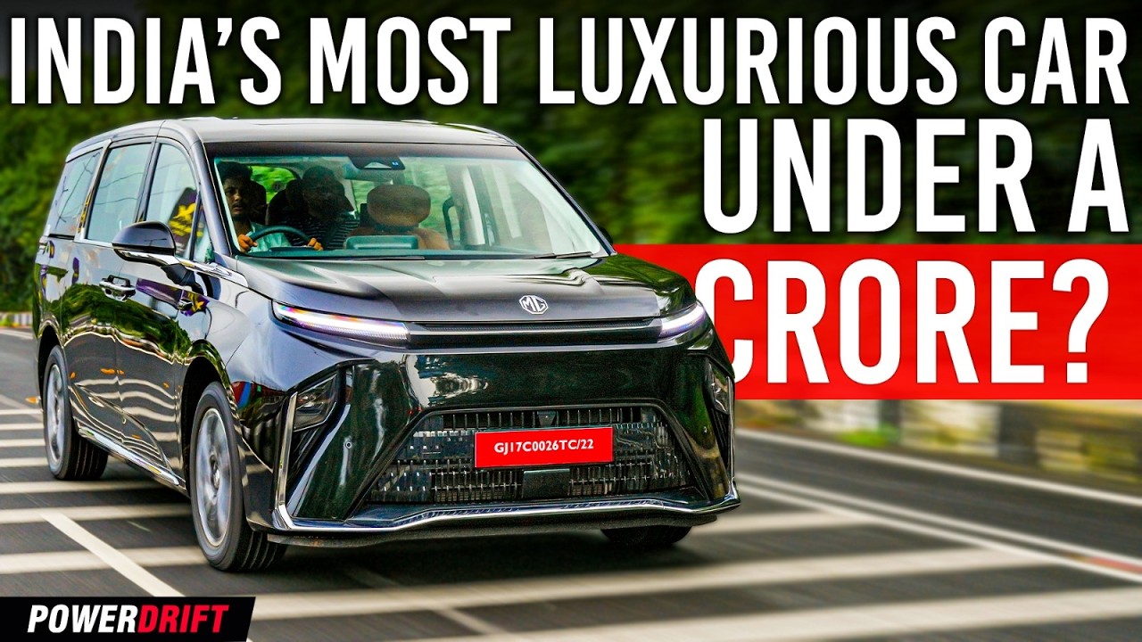 MG M9 First Drive Review | India’s First Electric Luxury MPV | PowerDrift