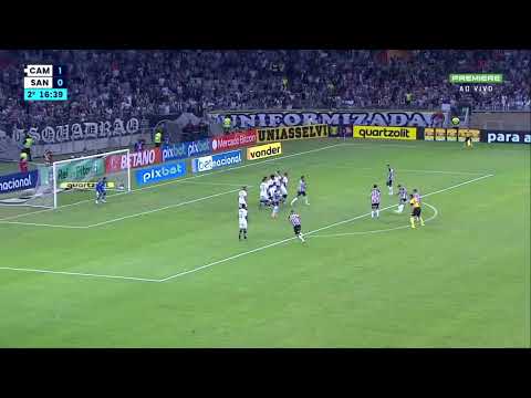 FALTA COBRADA PELO HULK NA TRAVE NA PARTIDA ENTRE ATLÉTICO-MG X SANTOS