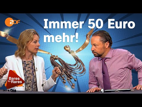 Susi vs. Wolfgang: Dynamisches Collier mit Ohrschmuck sorgt für verbissenen Fight | Bares für Rares