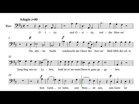 Chor der Priester - Zauberflöte - Bass