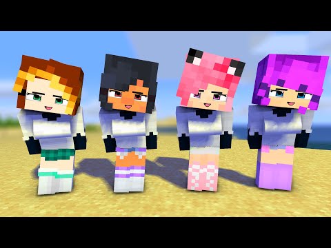 poi poi darling ohayo first meet woly sheep aphmau, kim, kc and zoey - minecraft animation #shorts